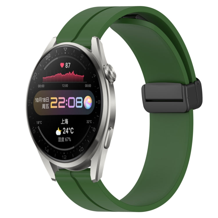 Cinturino in silicone con chiusura magnetica in tinta unita da 22 mm, For Huawei Watch 3 Pro, For Huawei GT2 Pro