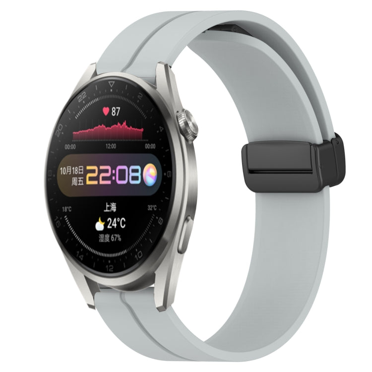 Cinturino in silicone con chiusura magnetica in tinta unita da 22 mm, For Huawei Watch 3 Pro, For Huawei GT2 Pro