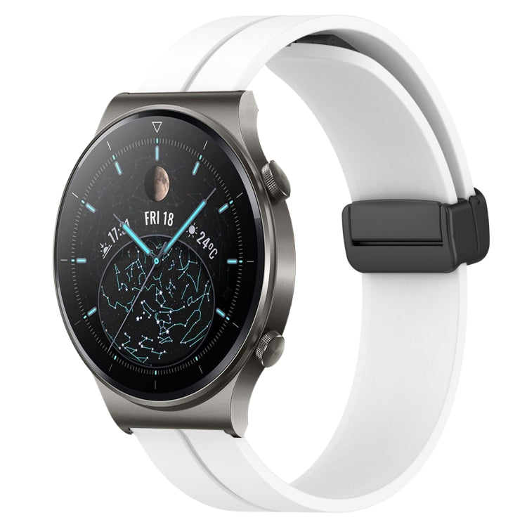 Cinturino in silicone con chiusura magnetica in tinta unita da 22 mm, For Huawei Watch 3 Pro, For Huawei GT2 Pro