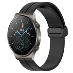 Cinturino in silicone con chiusura magnetica in tinta unita da 22 mm, For Huawei Watch 3 Pro, For Huawei GT2 Pro