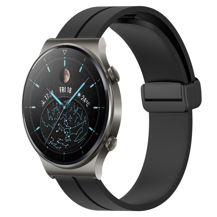 Cinturino in silicone con chiusura magnetica in tinta unita da 22 mm, For Huawei Watch 3 Pro, For Huawei GT2 Pro