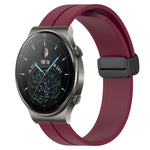 Cinturino in silicone con chiusura magnetica in tinta unita da 22 mm, For Huawei Watch 3 Pro, For Huawei GT2 Pro