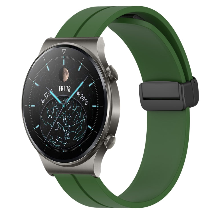 Cinturino in silicone con chiusura magnetica in tinta unita da 22 mm, For Huawei Watch 3 Pro, For Huawei GT2 Pro