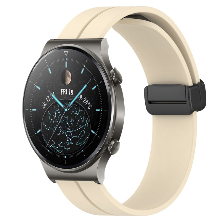 Cinturino in silicone con chiusura magnetica in tinta unita da 22 mm, For Huawei Watch 3 Pro, For Huawei GT2 Pro