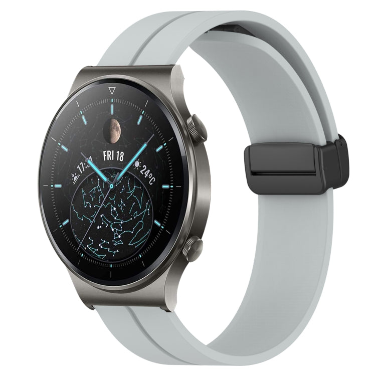 Cinturino in silicone con chiusura magnetica in tinta unita da 22 mm, For Huawei Watch 3 Pro, For Huawei GT2 Pro