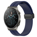 Cinturino in silicone con chiusura magnetica in tinta unita da 22 mm, For Huawei Watch 3 Pro, For Huawei GT2 Pro