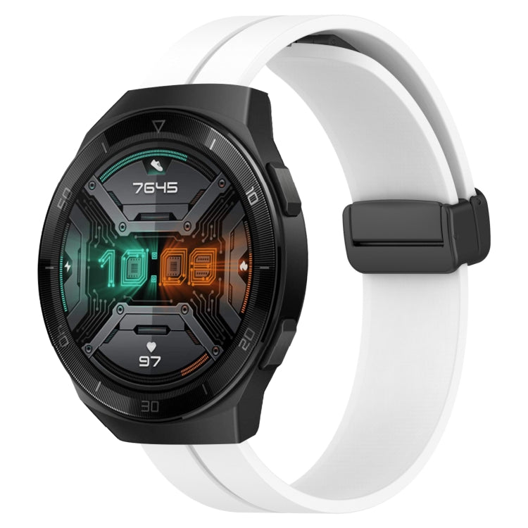 Cinturino in silicone con chiusura magnetica in tinta unita da 22 mm, For Huawei Watch GT 2E, For Huawei GT2 46mm