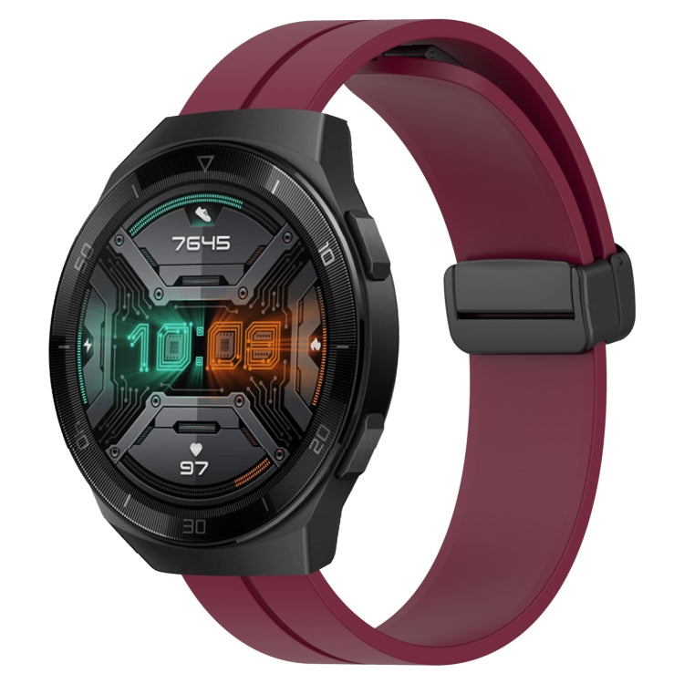 Cinturino in silicone con chiusura magnetica in tinta unita da 22 mm, For Huawei Watch GT 2E, For Huawei GT2 46mm