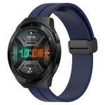 Cinturino in silicone con chiusura magnetica in tinta unita da 22 mm, For Huawei Watch GT 2E, For Huawei GT2 46mm