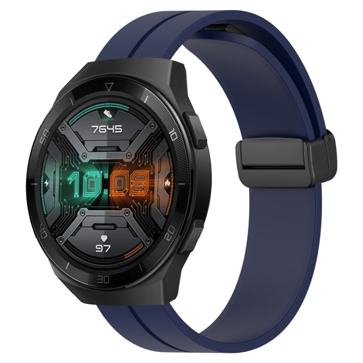 Cinturino in silicone con chiusura magnetica in tinta unita da 22 mm, For Huawei Watch GT 2E, For Huawei GT2 46mm
