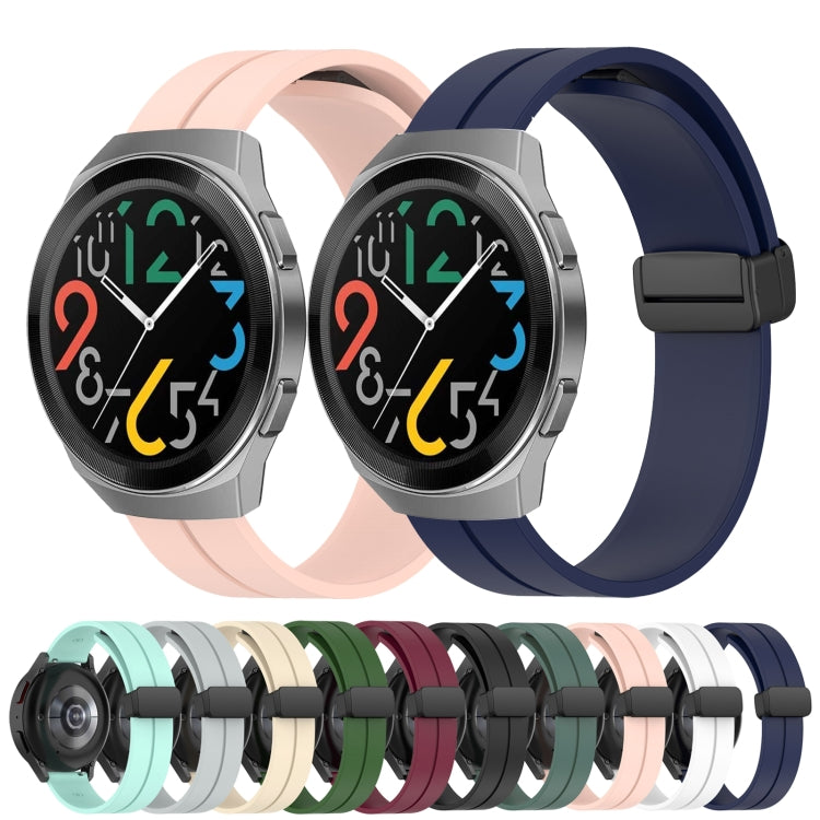 Cinturino in silicone con chiusura magnetica in tinta unita da 22 mm, For Huawei Watch GT 2E, For Huawei GT2 46mm