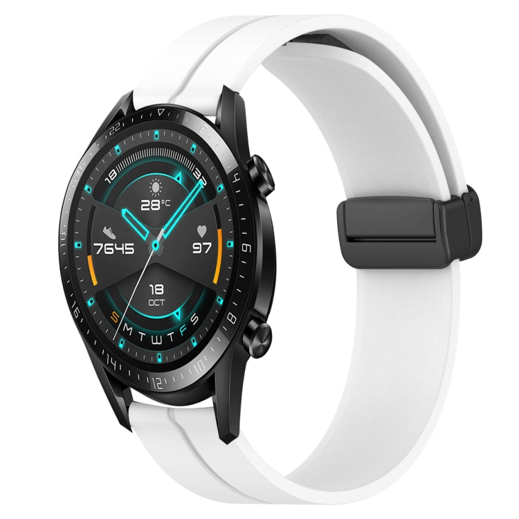 Cinturino in silicone con chiusura magnetica in tinta unita da 22 mm, For Huawei Watch GT 2E, For Huawei GT2 46mm