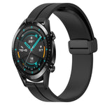 Cinturino in silicone con chiusura magnetica in tinta unita da 22 mm, For Huawei Watch GT 2E, For Huawei GT2 46mm