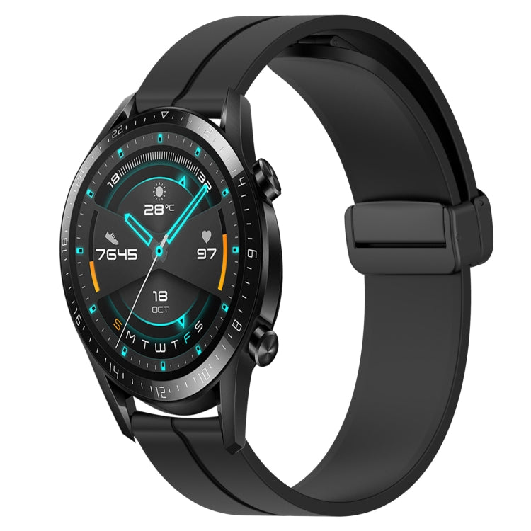 Cinturino in silicone con chiusura magnetica in tinta unita da 22 mm, For Huawei Watch GT 2E, For Huawei GT2 46mm
