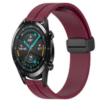 Cinturino in silicone con chiusura magnetica in tinta unita da 22 mm, For Huawei Watch GT 2E, For Huawei GT2 46mm