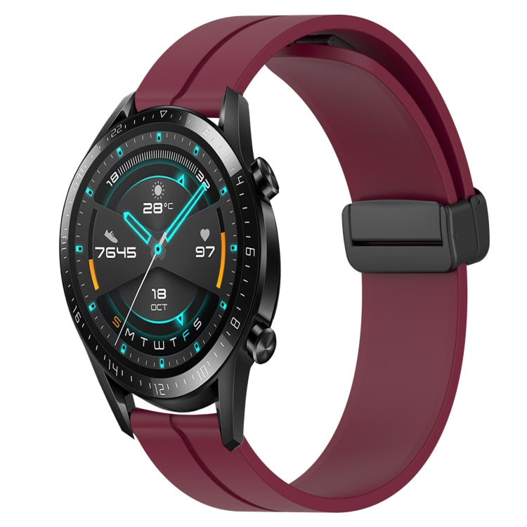Cinturino in silicone con chiusura magnetica in tinta unita da 22 mm, For Huawei Watch GT 2E, For Huawei GT2 46mm