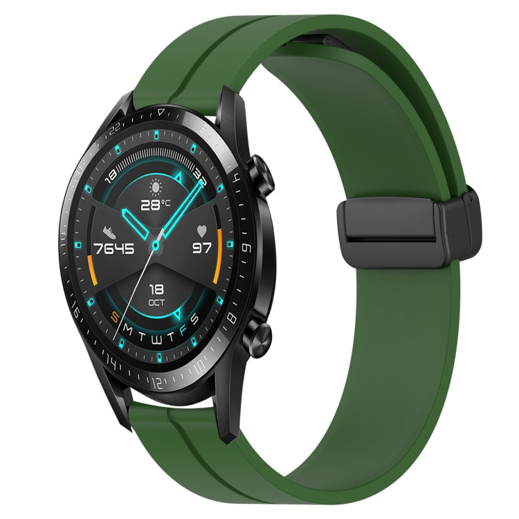 Cinturino in silicone con chiusura magnetica in tinta unita da 22 mm, For Huawei Watch GT 2E, For Huawei GT2 46mm