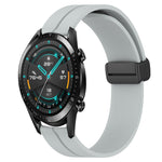 Cinturino in silicone con chiusura magnetica in tinta unita da 22 mm, For Huawei Watch GT 2E, For Huawei GT2 46mm