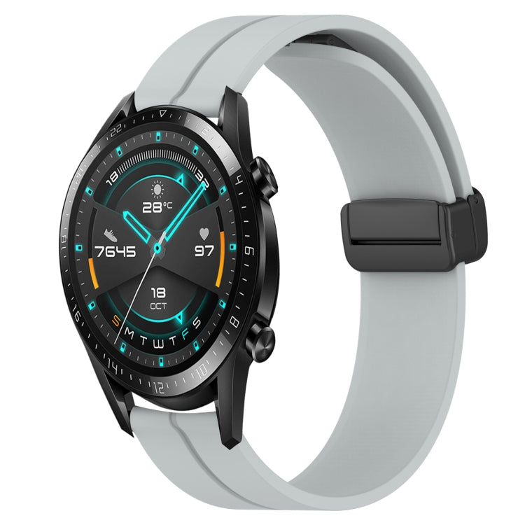 Cinturino in silicone con chiusura magnetica in tinta unita da 22 mm, For Huawei Watch GT 2E, For Huawei GT2 46mm