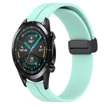 Cinturino in silicone con chiusura magnetica in tinta unita da 22 mm, For Huawei Watch GT 2E, For Huawei GT2 46mm