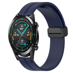 Cinturino in silicone con chiusura magnetica in tinta unita da 22 mm, For Huawei Watch GT 2E, For Huawei GT2 46mm