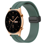 Cinturino in silicone con chiusura magnetica in tinta unita da 22 mm, For Honor Watch GS 3, For Honor Watch GS Pro