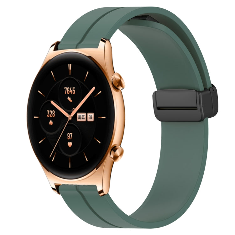 Cinturino in silicone con chiusura magnetica in tinta unita da 22 mm, For Honor Watch GS 3, For Honor Watch GS Pro