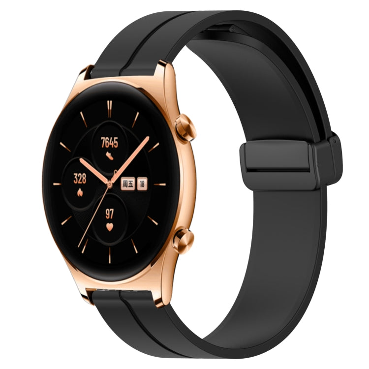 Cinturino in silicone con chiusura magnetica in tinta unita da 22 mm, For Honor Watch GS 3, For Honor Watch GS Pro