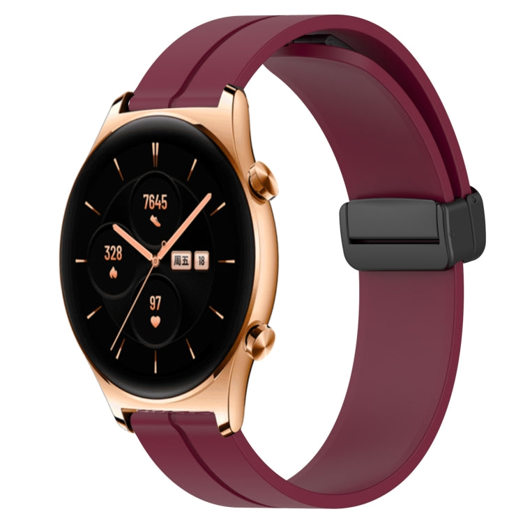Cinturino in silicone con chiusura magnetica in tinta unita da 22 mm, For Honor Watch GS 3, For Honor Watch GS Pro