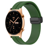 Cinturino in silicone con chiusura magnetica in tinta unita da 22 mm, For Honor Watch GS 3, For Honor Watch GS Pro