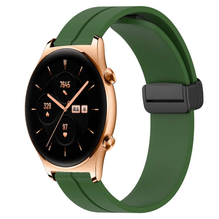 Cinturino in silicone con chiusura magnetica in tinta unita da 22 mm, For Honor Watch GS 3, For Honor Watch GS Pro