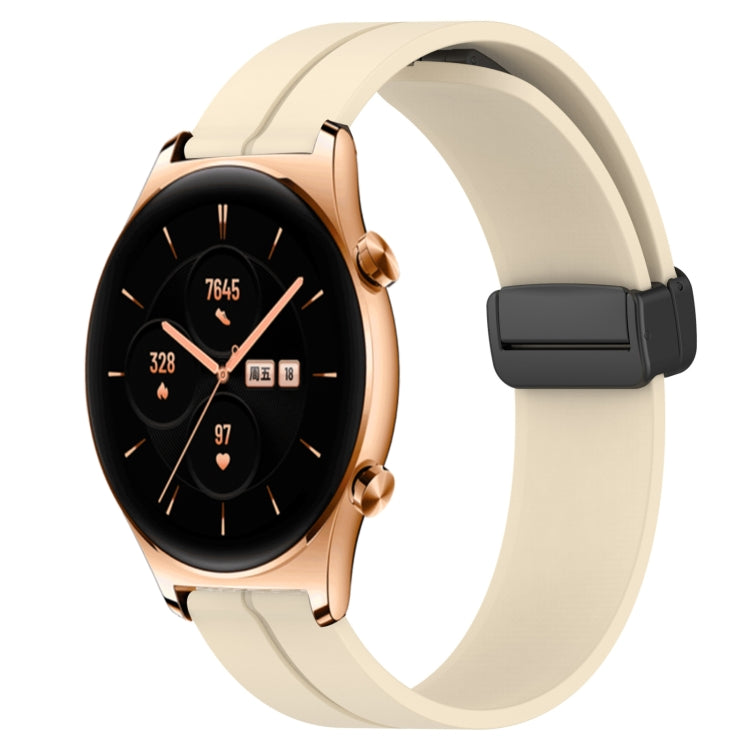 Cinturino in silicone con chiusura magnetica in tinta unita da 22 mm, For Honor Watch GS 3, For Honor Watch GS Pro