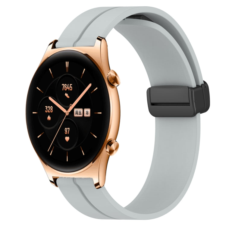 Cinturino in silicone con chiusura magnetica in tinta unita da 22 mm, For Honor Watch GS 3, For Honor Watch GS Pro