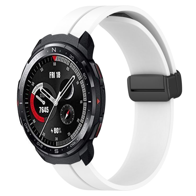 Cinturino in silicone con chiusura magnetica in tinta unita da 22 mm, For Honor Watch GS 3, For Honor Watch GS Pro