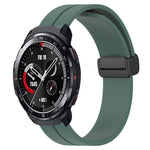 Cinturino in silicone con chiusura magnetica in tinta unita da 22 mm, For Honor Watch GS 3, For Honor Watch GS Pro