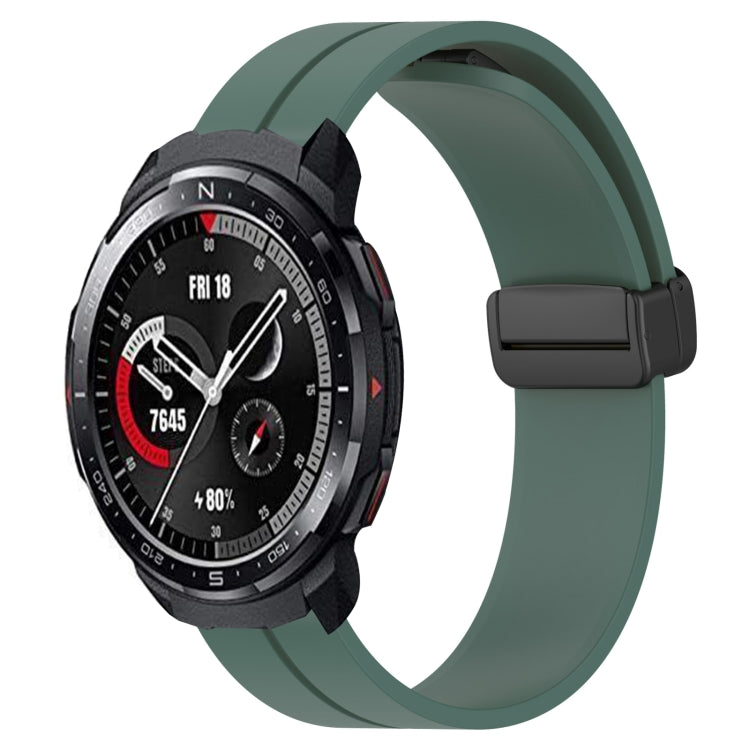 Cinturino in silicone con chiusura magnetica in tinta unita da 22 mm, For Honor Watch GS 3, For Honor Watch GS Pro