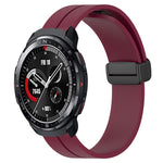 Cinturino in silicone con chiusura magnetica in tinta unita da 22 mm, For Honor Watch GS 3, For Honor Watch GS Pro