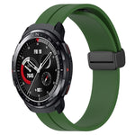 Cinturino in silicone con chiusura magnetica in tinta unita da 22 mm, For Honor Watch GS 3, For Honor Watch GS Pro