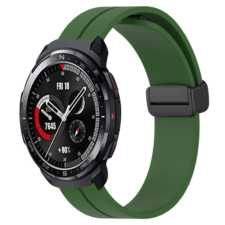 Cinturino in silicone con chiusura magnetica in tinta unita da 22 mm, For Honor Watch GS 3, For Honor Watch GS Pro