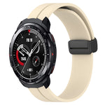 Cinturino in silicone con chiusura magnetica in tinta unita da 22 mm, For Honor Watch GS 3, For Honor Watch GS Pro