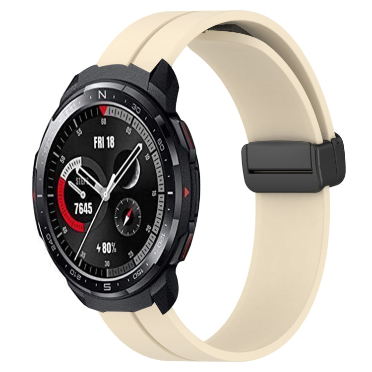 Cinturino in silicone con chiusura magnetica in tinta unita da 22 mm, For Honor Watch GS 3, For Honor Watch GS Pro