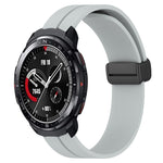 Cinturino in silicone con chiusura magnetica in tinta unita da 22 mm, For Honor Watch GS 3, For Honor Watch GS Pro