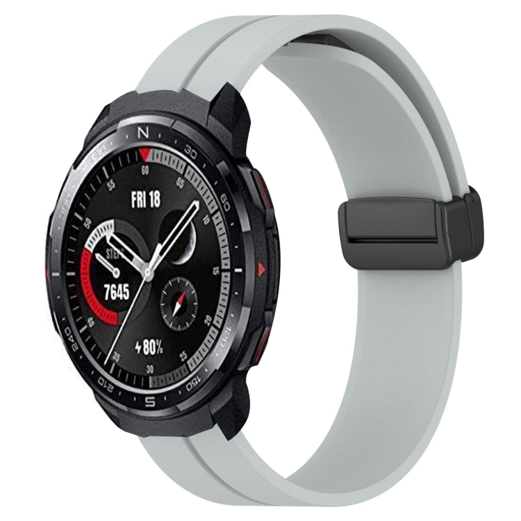 Cinturino in silicone con chiusura magnetica in tinta unita da 22 mm, For Honor Watch GS 3, For Honor Watch GS Pro