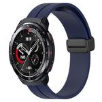 Cinturino in silicone con chiusura magnetica in tinta unita da 22 mm, For Honor Watch GS 3, For Honor Watch GS Pro