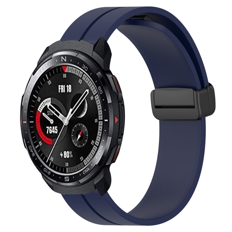 Cinturino in silicone con chiusura magnetica in tinta unita da 22 mm, For Honor Watch GS 3, For Honor Watch GS Pro