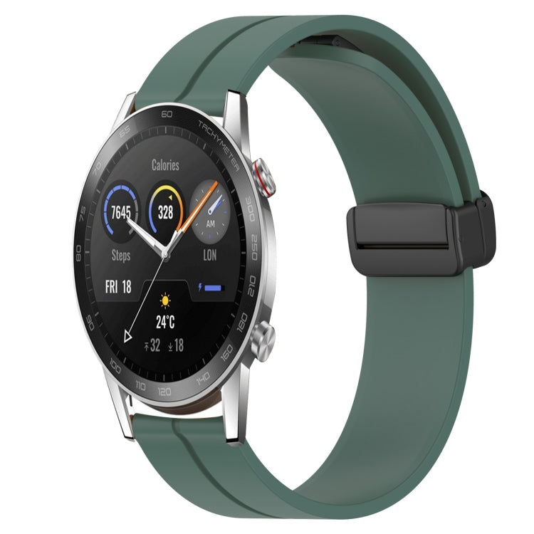 Cinturino in silicone con chiusura magnetica in tinta unita da 22 mm, For Honor Magic Watch 2 46mm, For Honor Watch Dream