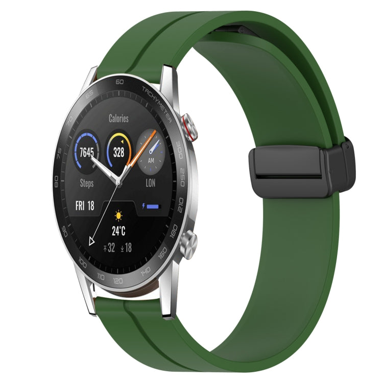 Cinturino in silicone con chiusura magnetica in tinta unita da 22 mm, For Honor Magic Watch 2 46mm, For Honor Watch Dream