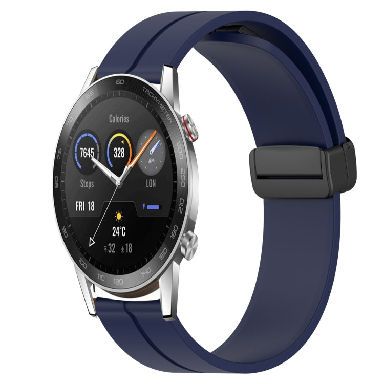 Cinturino in silicone con chiusura magnetica in tinta unita da 22 mm, For Honor Magic Watch 2 46mm, For Honor Watch Dream