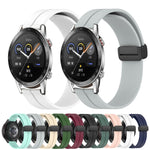 Cinturino in silicone con chiusura magnetica in tinta unita da 22 mm, For Honor Magic Watch 2 46mm, For Honor Watch Dream