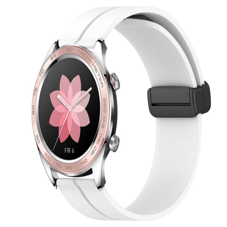 Cinturino in silicone con chiusura magnetica in tinta unita da 22 mm, For Honor Magic Watch 2 46mm, For Honor Watch Dream